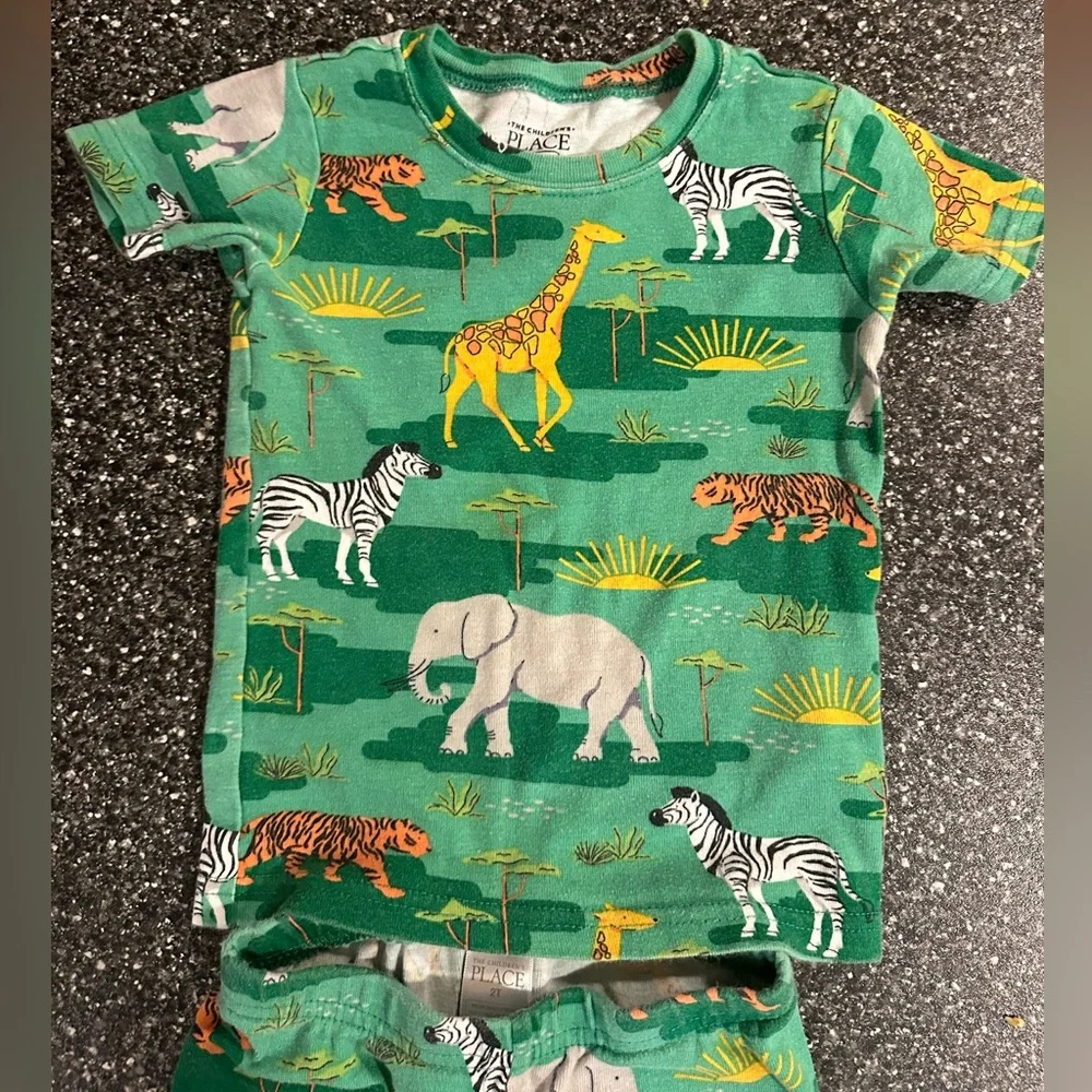 The Children’s Place Animal Print Pajama Set 2T
